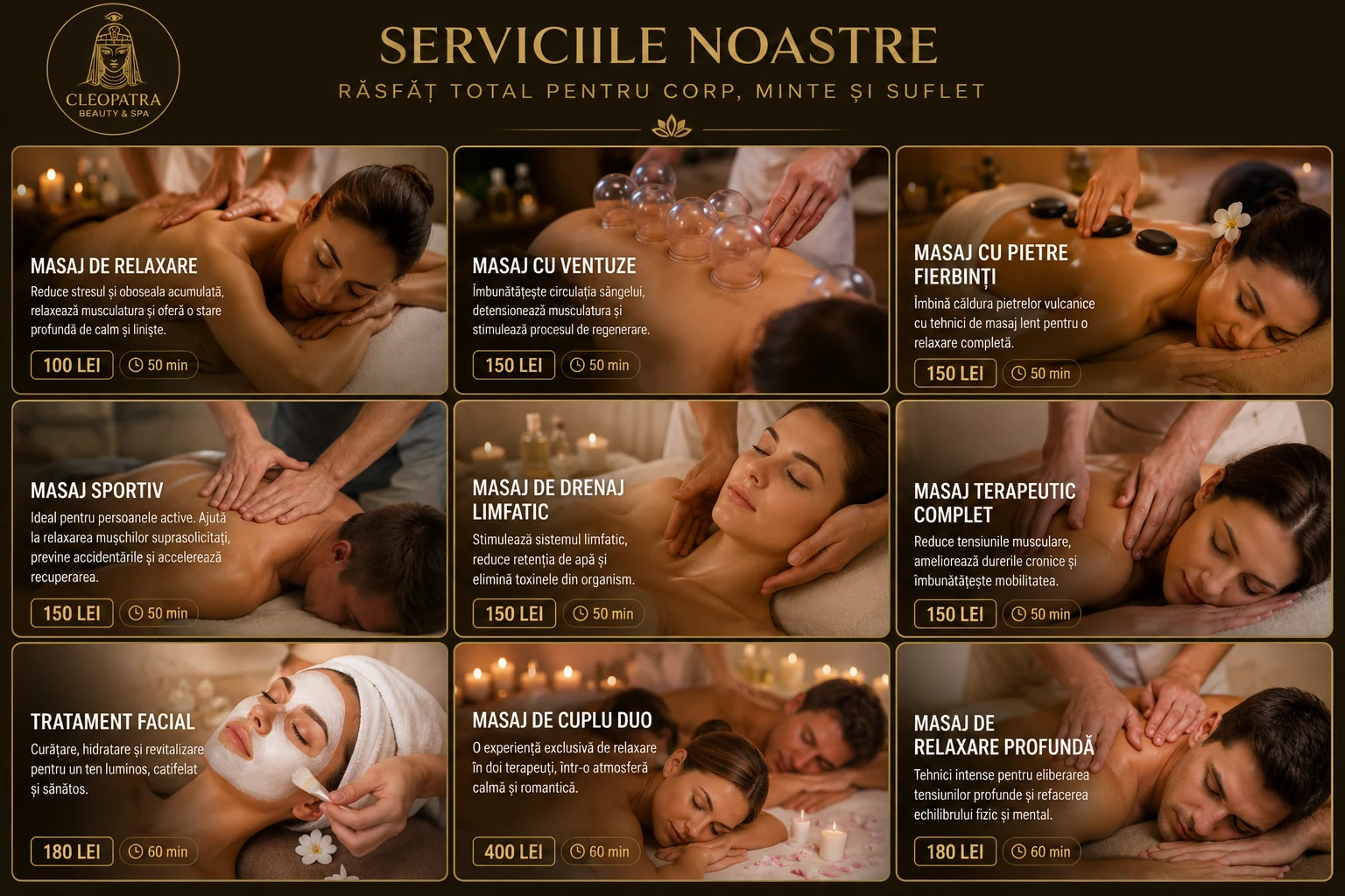 Serviciile Cleopatra Beauty & Spa